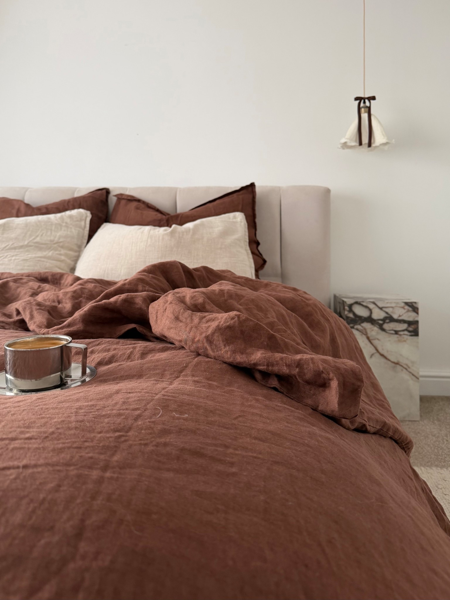 The dreamiest brown bedding 🤎
Bedding and large pillows are in the colour “bark” & fitted sheet and pillowcases are colour “natural” 

#LTKhome #LTKluxury #LTKuk