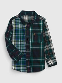 Toddler Plaid Poplin Shirt | Gap (US)