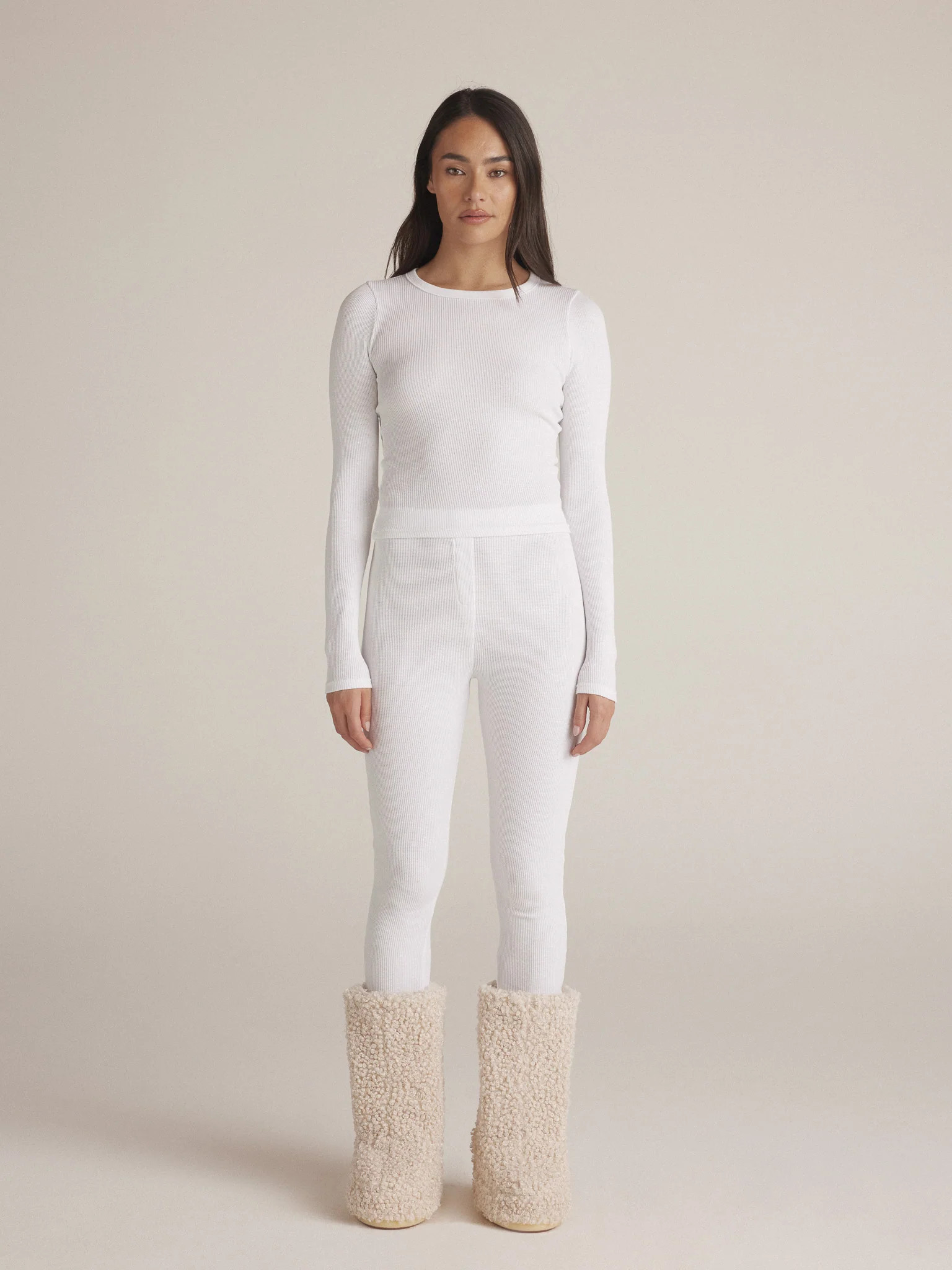 BECCA THERMAL PANT / WHITE | CLYQUE