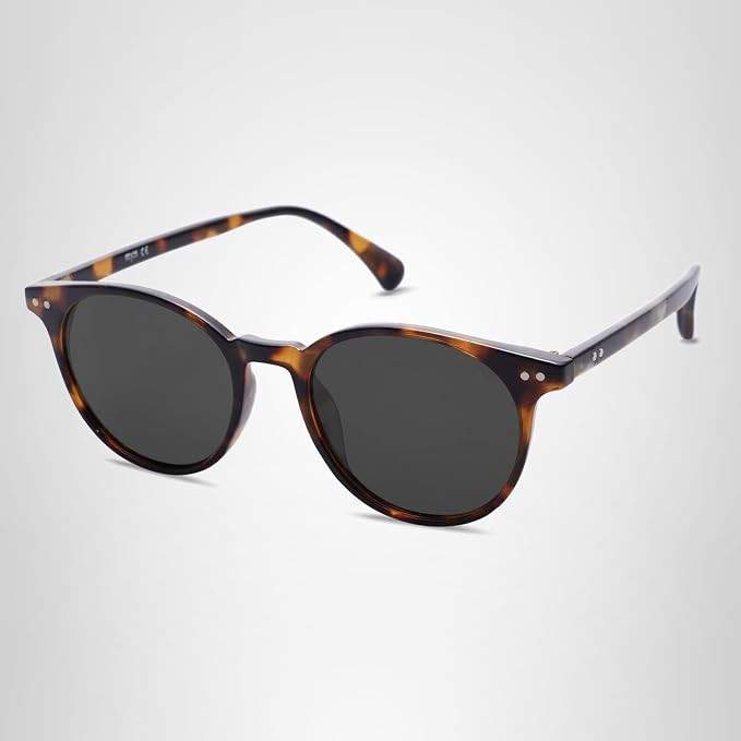 SOJOS Small Round Classic Polarized Sunglasses for Women Men Vintage Style UV400 Lens MAY SJ2113 | Amazon (US)