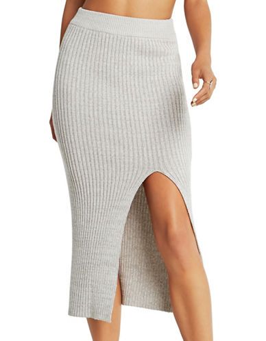 Rib Knit Form-Fitting Skirt | Lord & Taylor