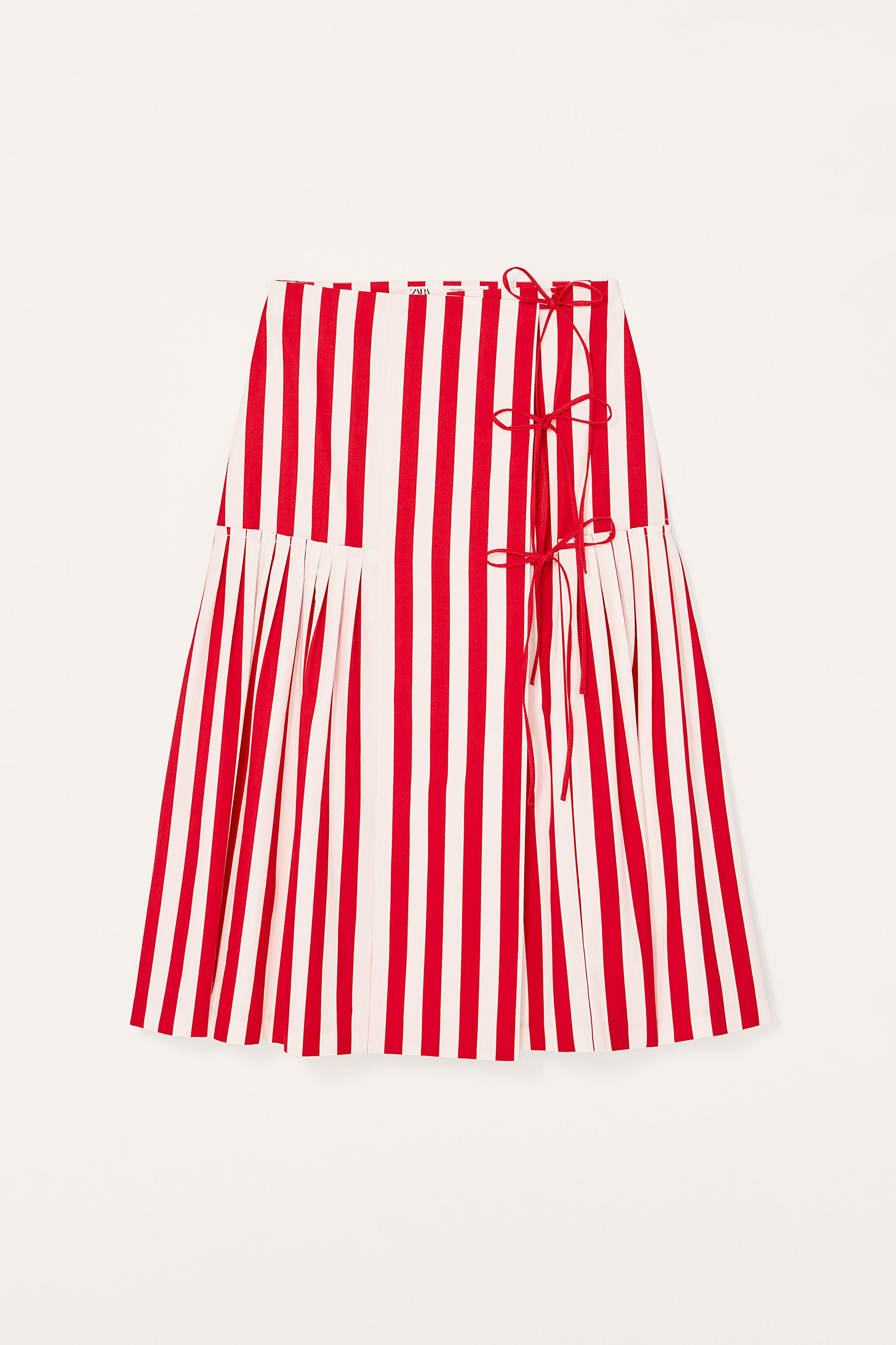 LIMITED EDITION STRIPED MIDI SKIRT | Zara US