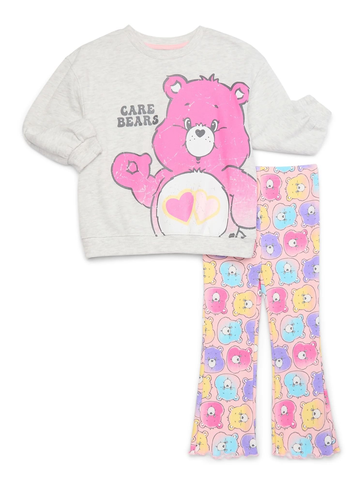 Care Bears Toddler Girl Graphic Sweatshirt and Leggings Set, 2-Piece, Sizes 12M-5T | Walmart (US)