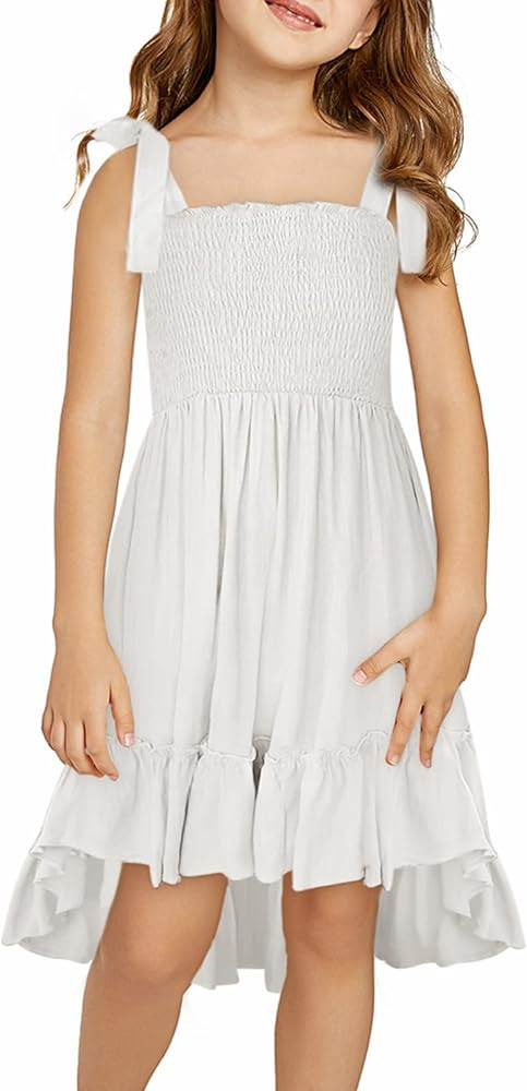 blibean Girls Sundress Strap Dress Size 4-13 Years Old | Amazon (US)