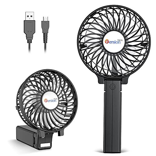 VersionTECH. Mini Handheld Fan, USB Desk Fan, Small Personal Portable Table Fan with USB Rechargeabl | Amazon (US)