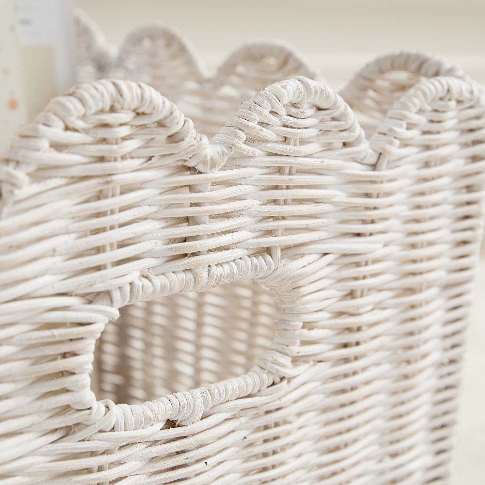 Palmer Scallop Storage Bin (13"x10") | Pottery Barn Teen