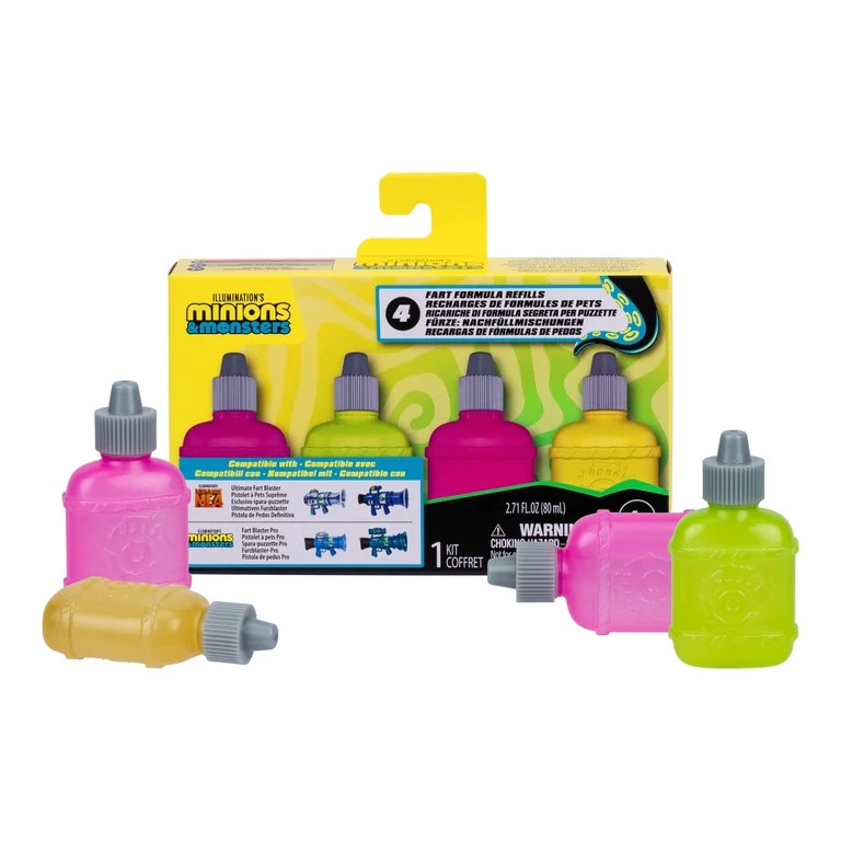 Minions & Monsters Fart Formula Refills for Despicable Me 4 Ultimate Fart Blaster Contains 1x Ban... | Walmart (US)