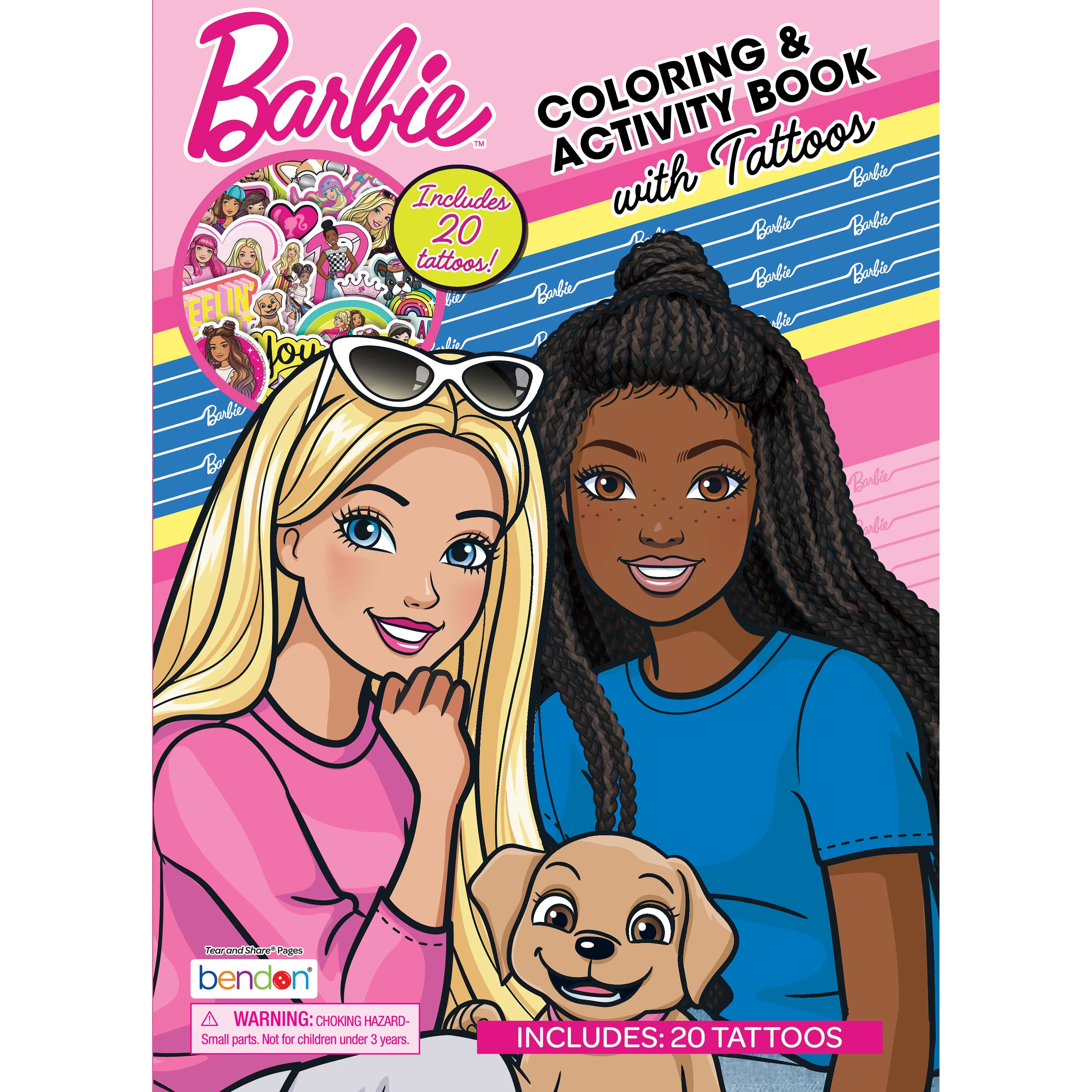 Barbie Coloring and Activity Book with Temporary Tattoos, 20 Pages, Paperback | Walmart (US)