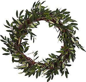 Nearly Natural 20in. Olive Wreath, Green | Amazon (US)