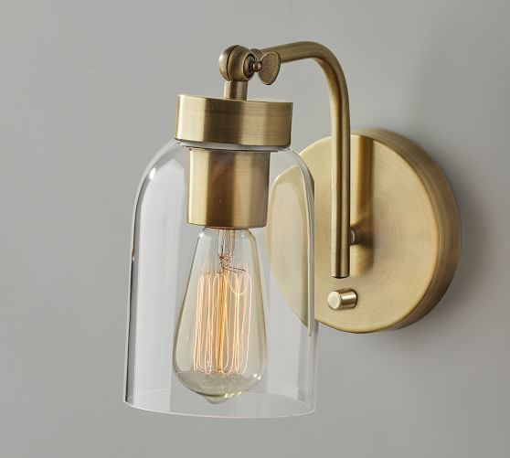 Bianca Hand-Blown Glass Sconce (5'') | Pottery Barn (US)