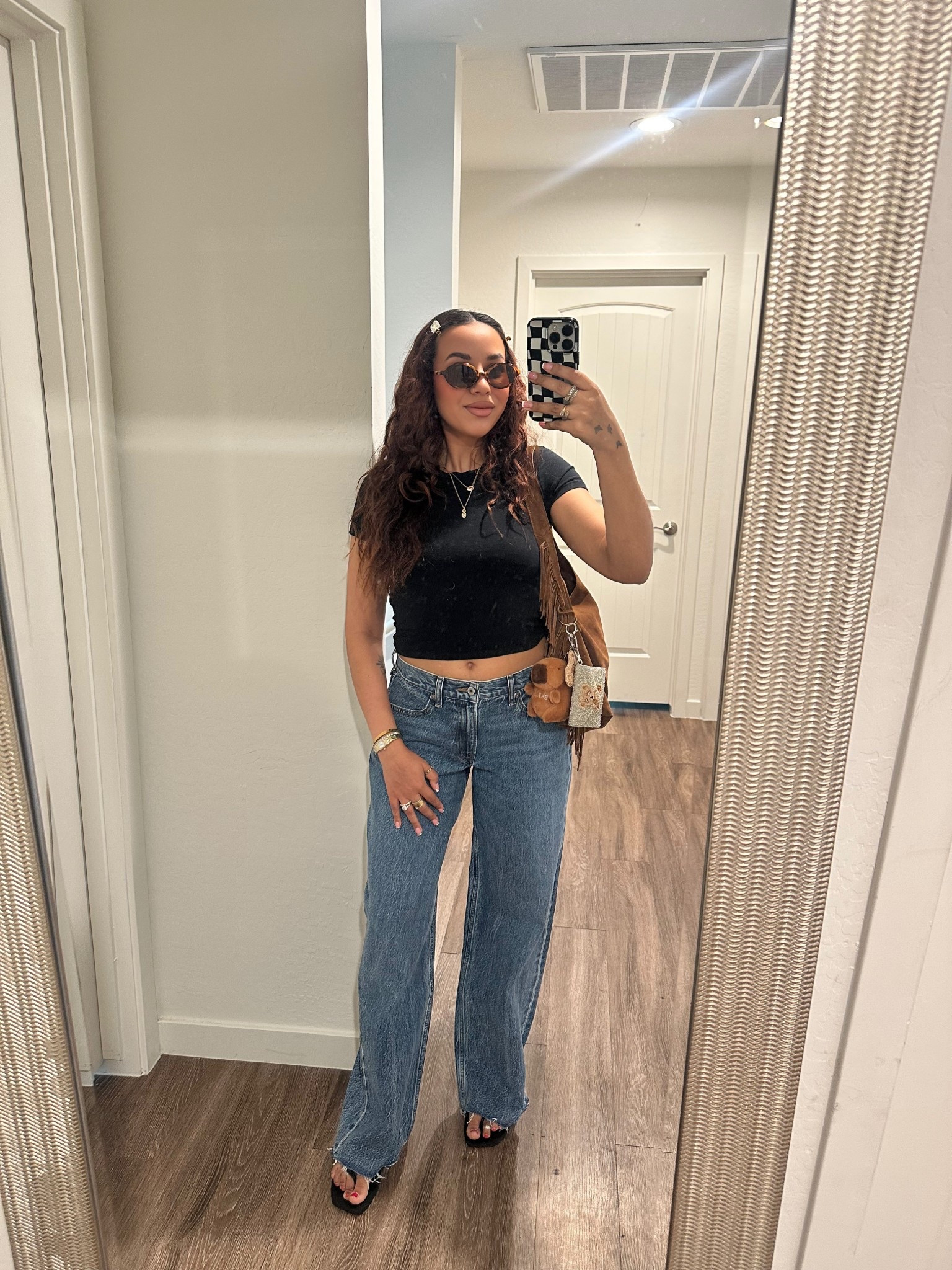 My favorite low rise jeans and baby tee from Abercrombie 

Wearing size XS in tee
Size 27 Long in jeans they run big so size down 

#LTKgrwm #LTKSaleAlert #LTKootd