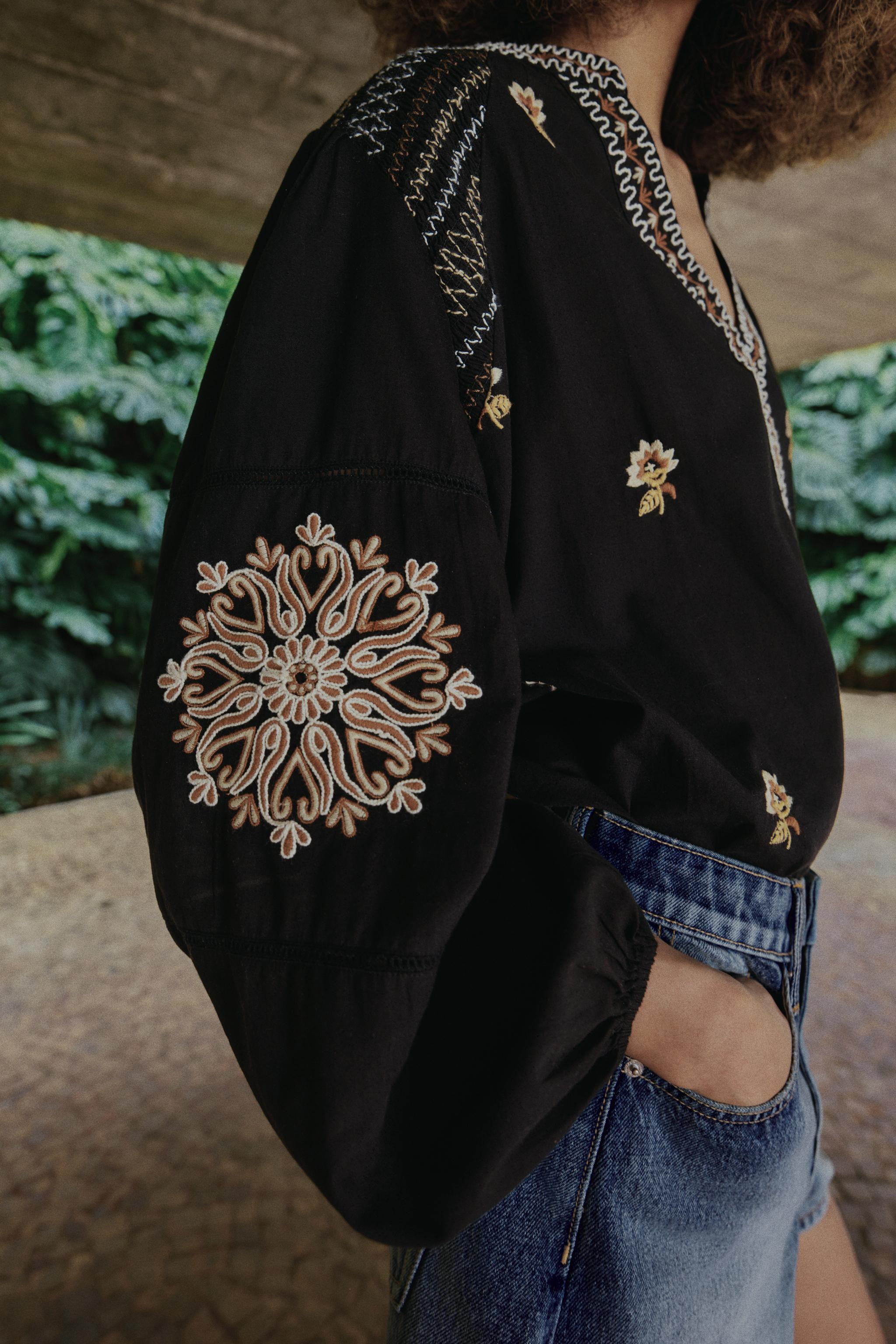 EMBROIDERED FLORAL SHIRT | Zara US