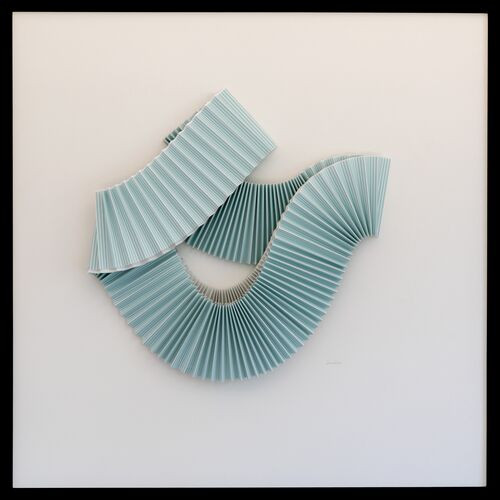 Dawn Wolfe, Pleated Blue Abstract | One Kings Lane