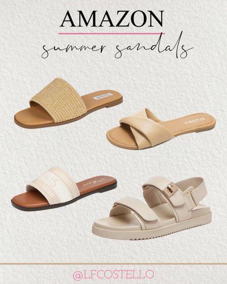Amazon summer neutral sandals 

#LTKFindsUnder50 #LTKShoeCrush #LTKSaleAlert