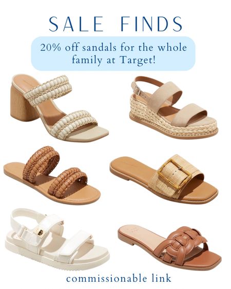 Sandals for the family 20% off at target this weekend! 

#LTKsalealert #LTKshoecrush #LTKstyletip