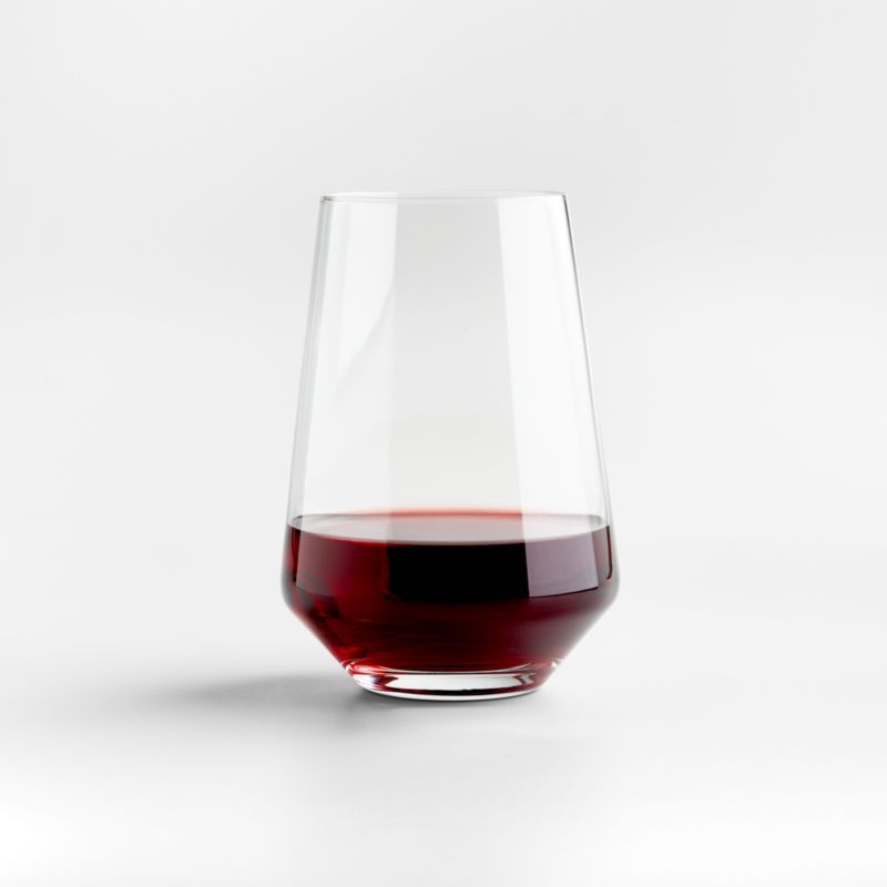 Tour Stemless Wine Glass + Reviews | Crate & Barrel | Crate & Barrel