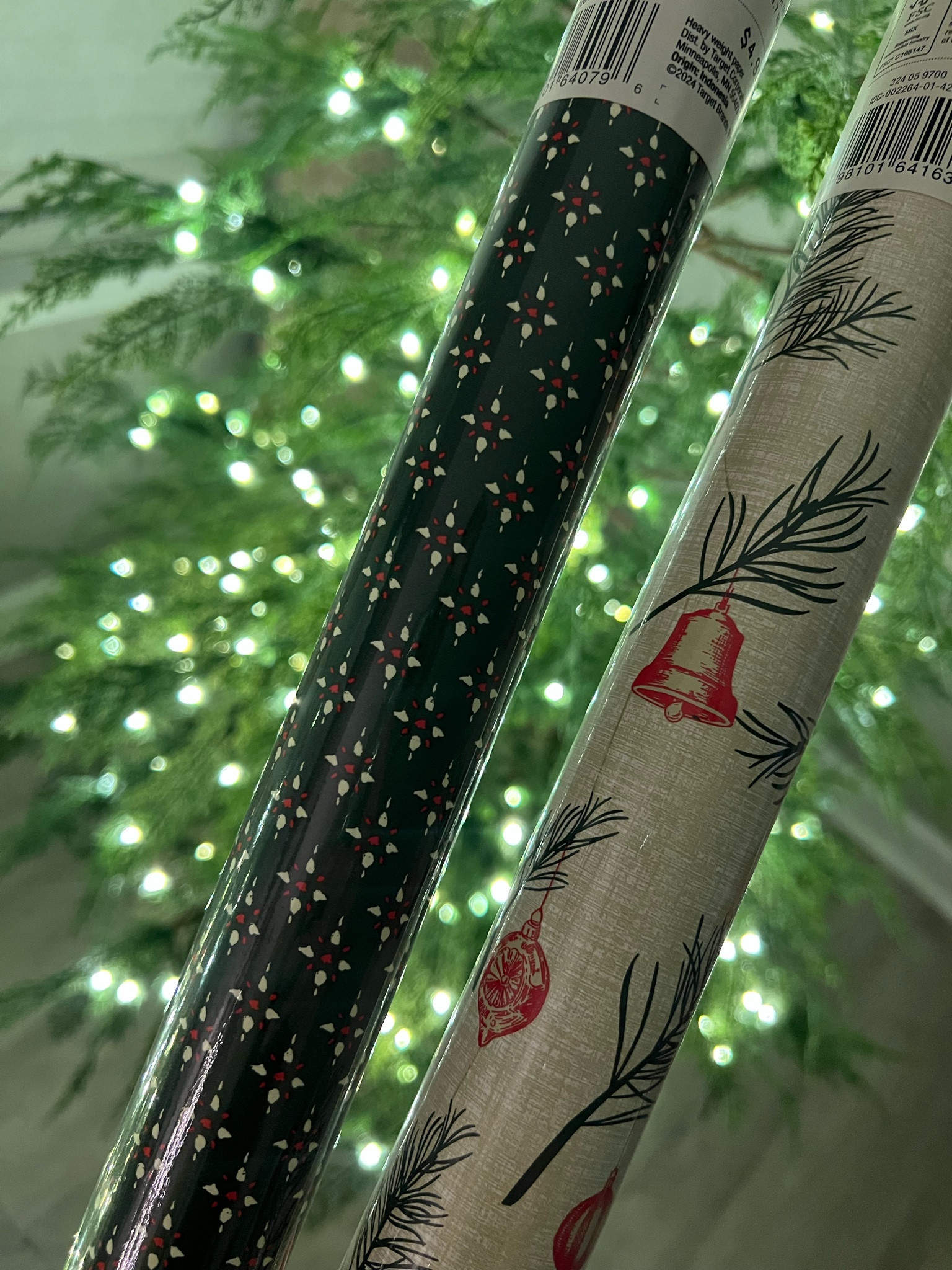 Pretty, vintage style wrapping paper for $4.99 each! 🎄