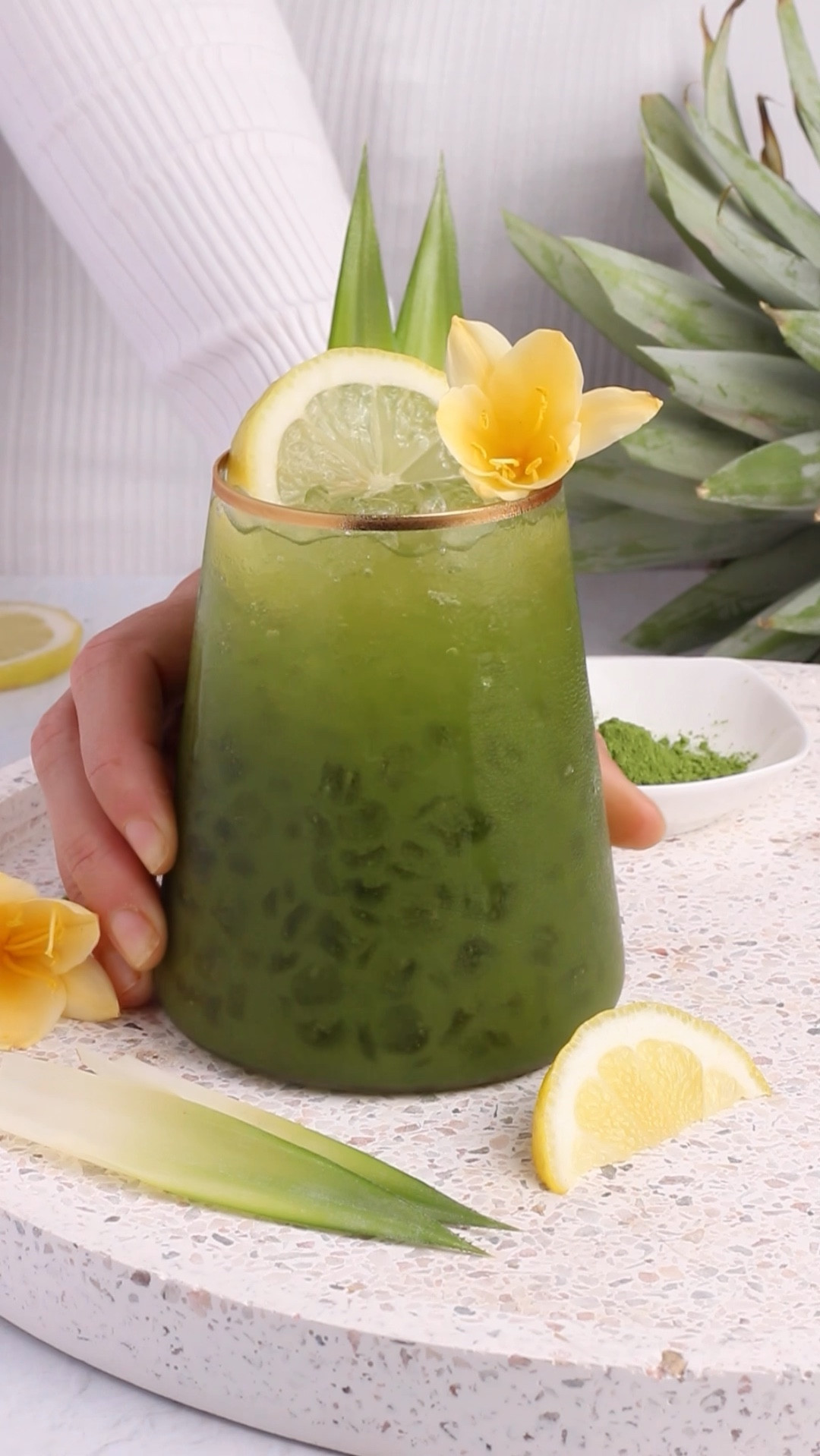 Today I’m using 2 of my favorite pieces of glassware. The gold rimmed glass is from West Elm and the quality is incredible. The shaker is a glass I already had and I have used one of my old shaker lids on top. All my shaker lids fit so it seems to be a standard size! Both pieces are perfect for mocktails and cocktails. 

#LTKaustralia #LTKhome #LTKMostLoved