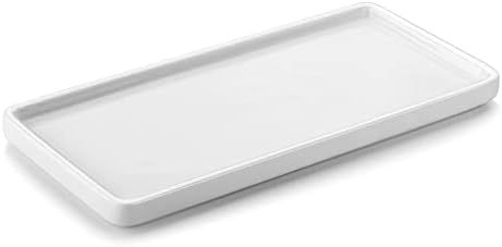 Nucookery 6" Small Rectangular Vanity Sink Tray for Bathroom,Ceramic Kitchen Soap Tray,Comestic H... | Amazon (US)