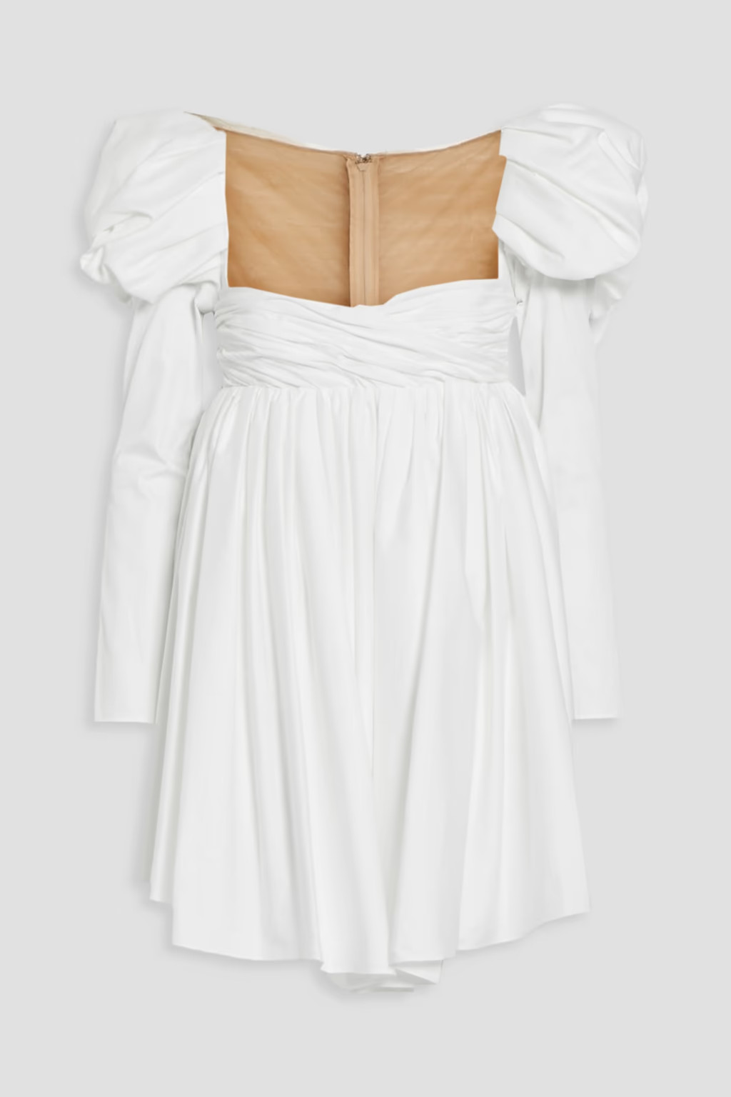 Tracy crystal-embellished ruched tulle and cotton-sateen dress | The Outnet (US and CA)