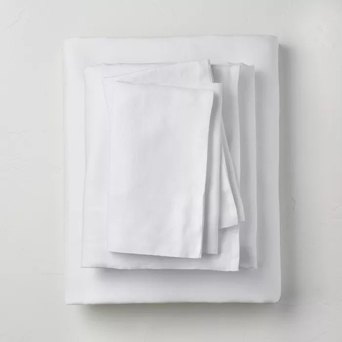 100% Washed Linen Solid Sheet Set - Casaluna™ | Target