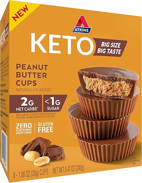 Atkins Keto Peanut Butter Cups, 8 Count | Amazon (US)
