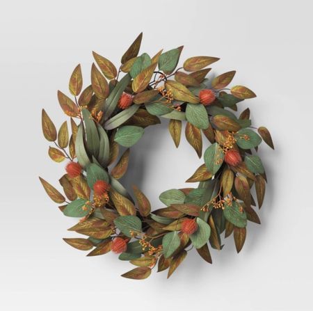 This wreath is ideal for those that enjoy traditional autumnal colors in their fall decor.

#LTKSeasonal #LTKhome #LTKFind