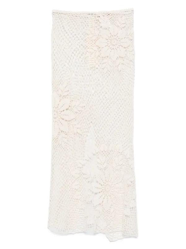 crochet midi skirt | Farfetch Global