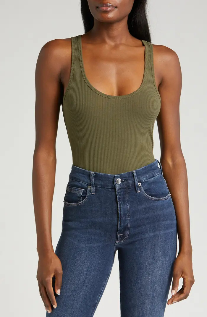 Good American Light Ribbed Crop Tank | Nordstrom | Nordstrom