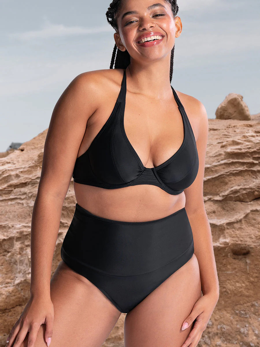 Shapermint Essentials High-Waisted Control Swim Bottom | Shapermint