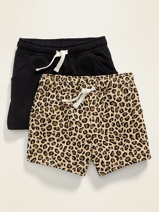 Pull-On French-Terry Shorts 2-Pack for Toddler Girls | Old Navy (US)