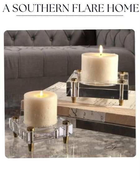 Candle Holders/ Crystal set of 2 / Walmart/ decor Risers 

#LTKover40 #LTKhome #LTKstyletip