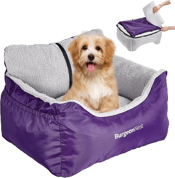 BurgeonNest Dog Car Seat for Small Dogs, Fully Detachable and Washable Dog Carseats Small Under 2... | Amazon (US)