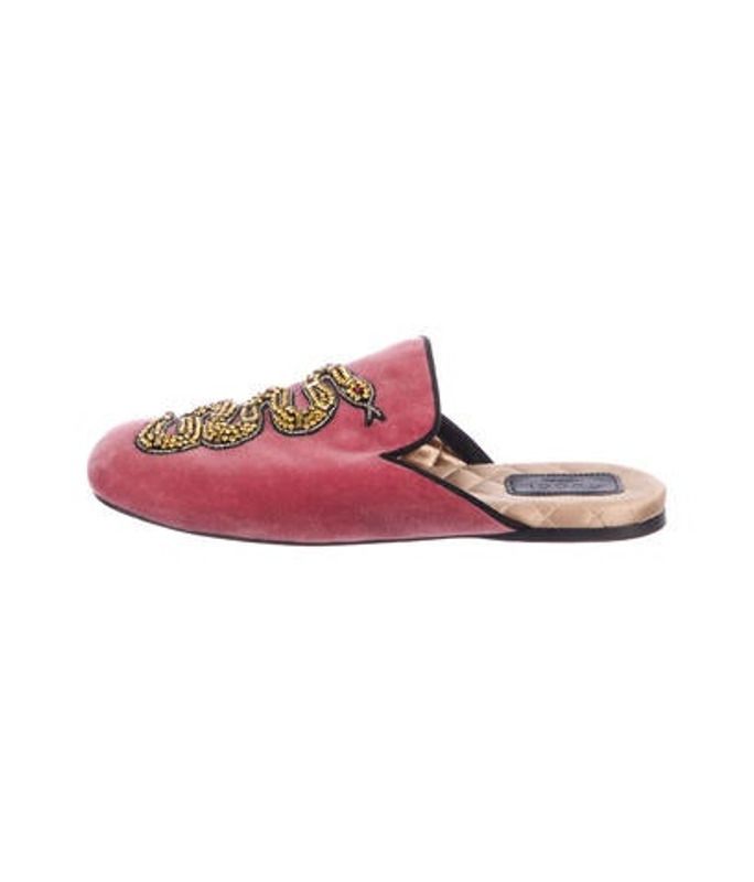 Gucci Lawrence Crystal-Embellished Mules Pink Gucci Lawrence Crystal-Embellished Mules | The RealReal