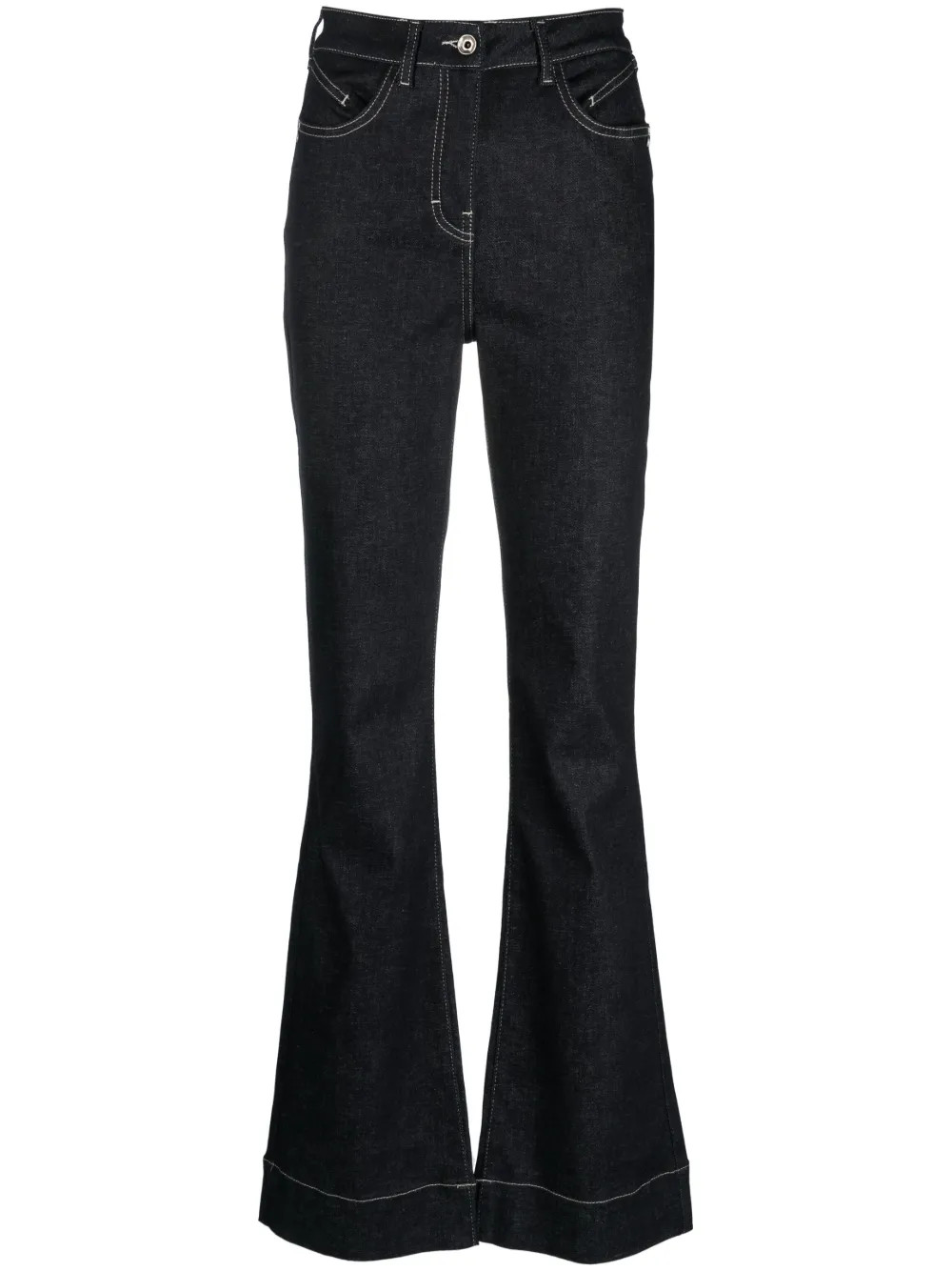 Patrizia Pepe Jeans Mit Hohem Bund | Blau | FARFETCH RO | Farfetch Global