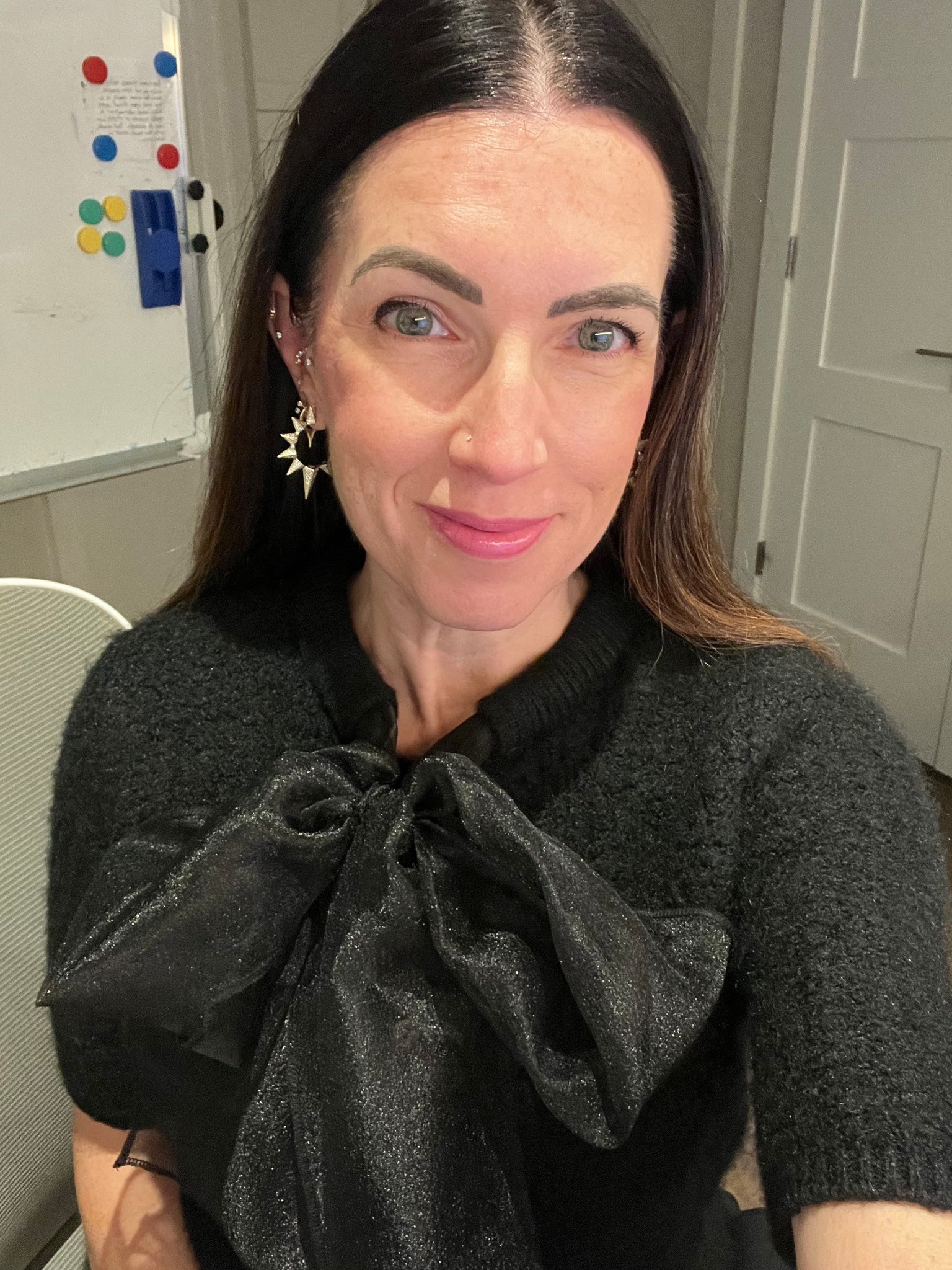 The cutest bow, short sleeve, sweater!  TTS.  So many compliments on zoom today!  