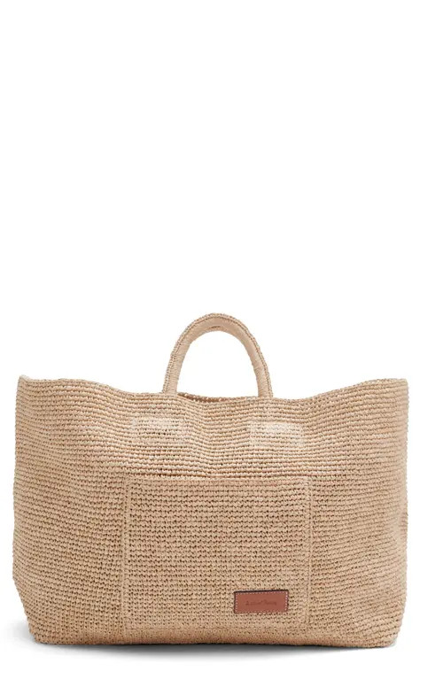 & Other Stories Straw Tote Bag in Natural Straw at Nordstrom | Nordstrom