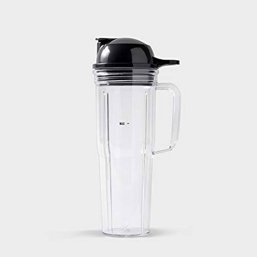 Nutribullet 24 oz Travel Cup with To-Go Lid, Clear/Black,1 Count (Pack of 1) | Amazon (US)