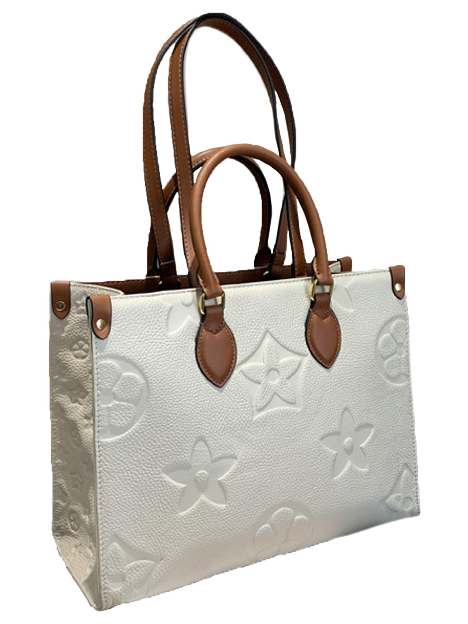 'Jade' Flower Emboss Tote Bag | Goodnight Macaroon