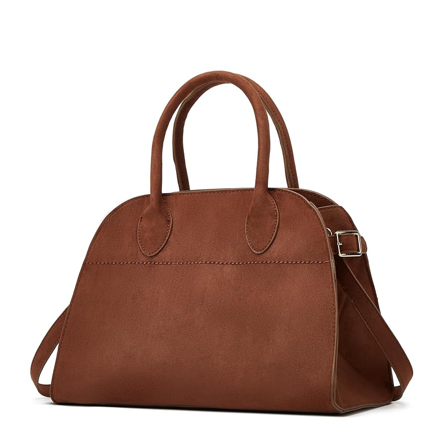 Suede Large Tote Bag for Women Leather Bag Retro Purses Crossbody Bag Trendy Handbag Work Bag 202... | Amazon (US)