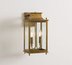 Belvedere Metal Outdoor Double Sconce (16") | Pottery Barn (US)