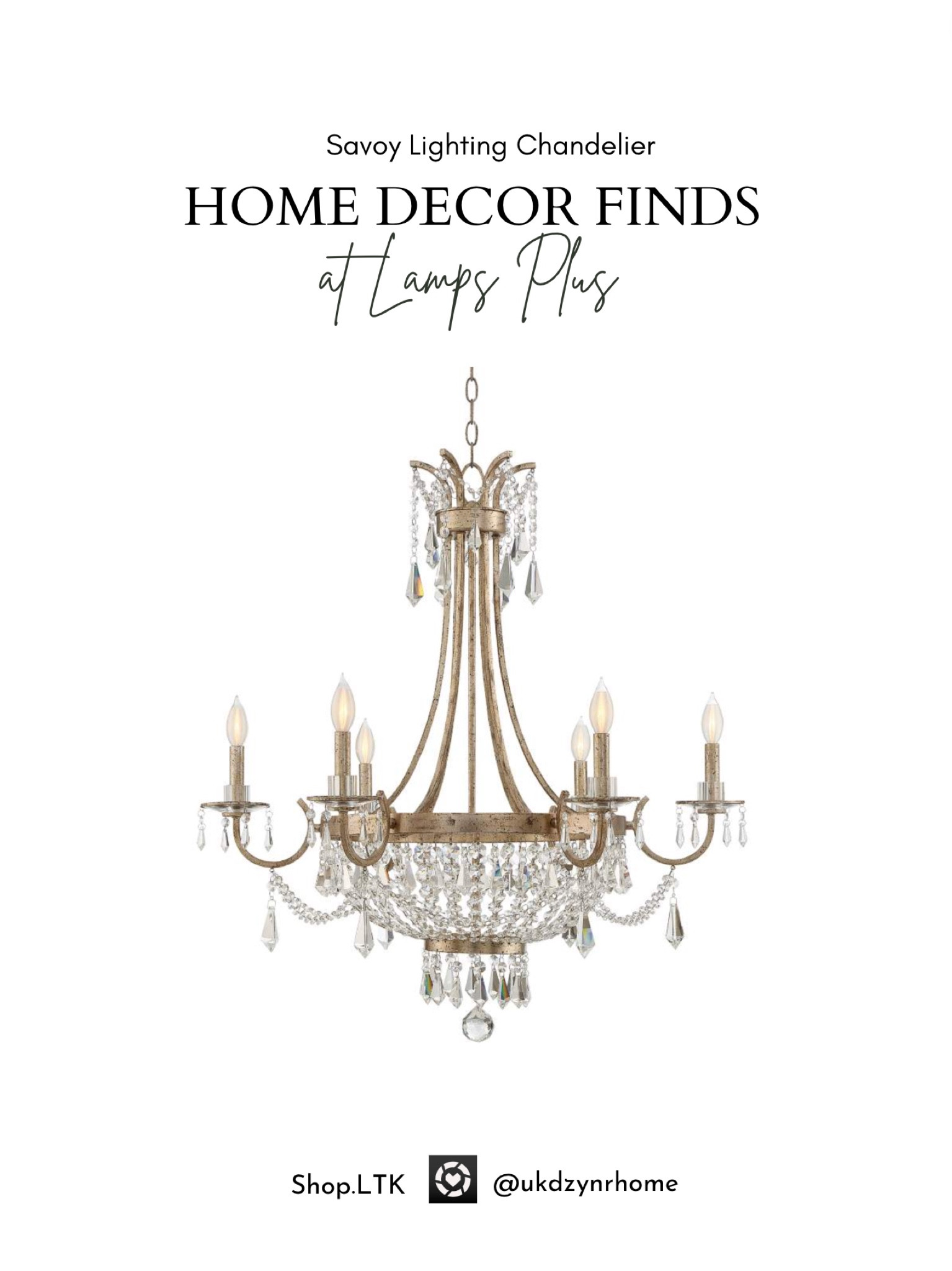 Savoy Lighting Crystal Chandelier

#LTKFind #LTKhome