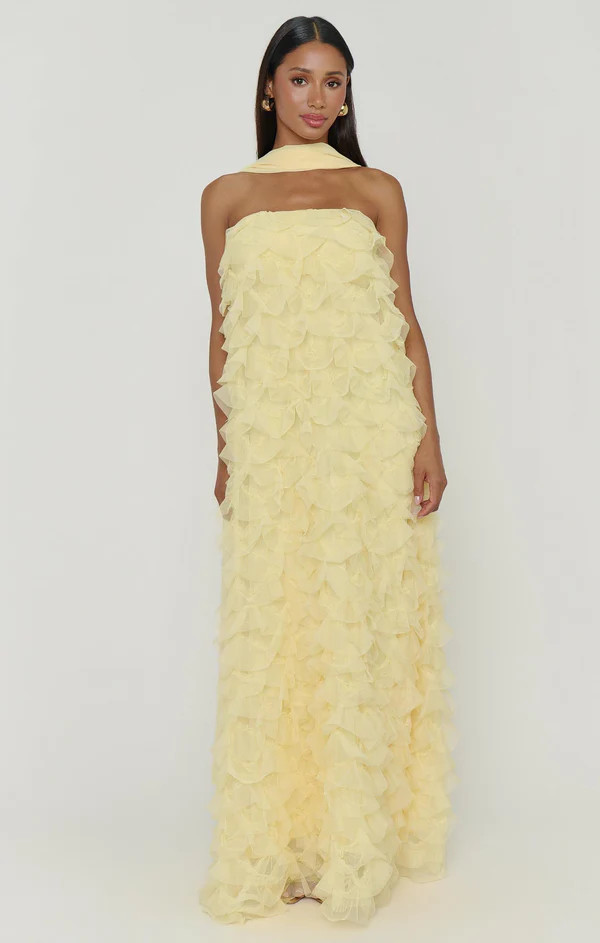 Enchanted Dress ~ Pale Yellow Ruffle Tulle | Show Me Your Mumu