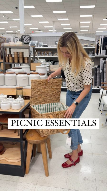 Everything you need for picnic 🧺 
Found this cute and stylish picnic basket at Target. It will fit everything you need!

Target finds • Target style • Summer collection • outdoor decor • patio essentials 

#LTKFindsUnder50 #LTKSeasonal #LTKVideo