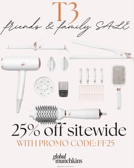 T3 friends and family SALE! Grab my favorite hair tools all for 25% off with code: FF25


#LTKBeauty #LTKSaleAlert #LTKOver40