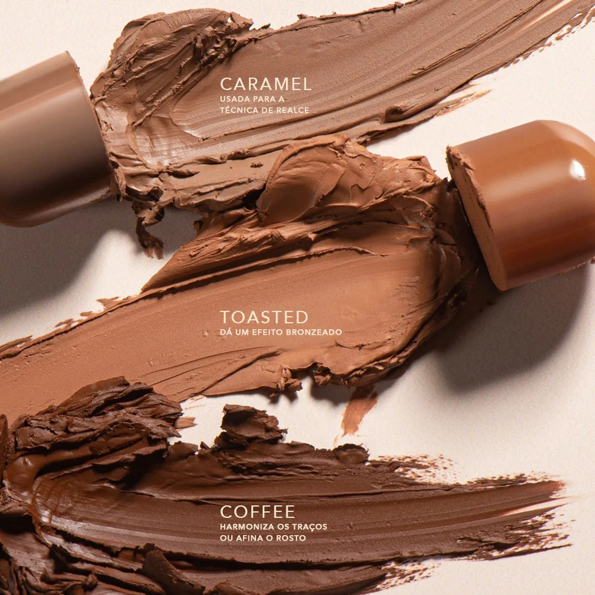 Contorno em Bastão Bege Caramel Mariana Saad 6g - Maquiagens e cosméticos Océane: Pincéis, pa... | Oceane (BR)