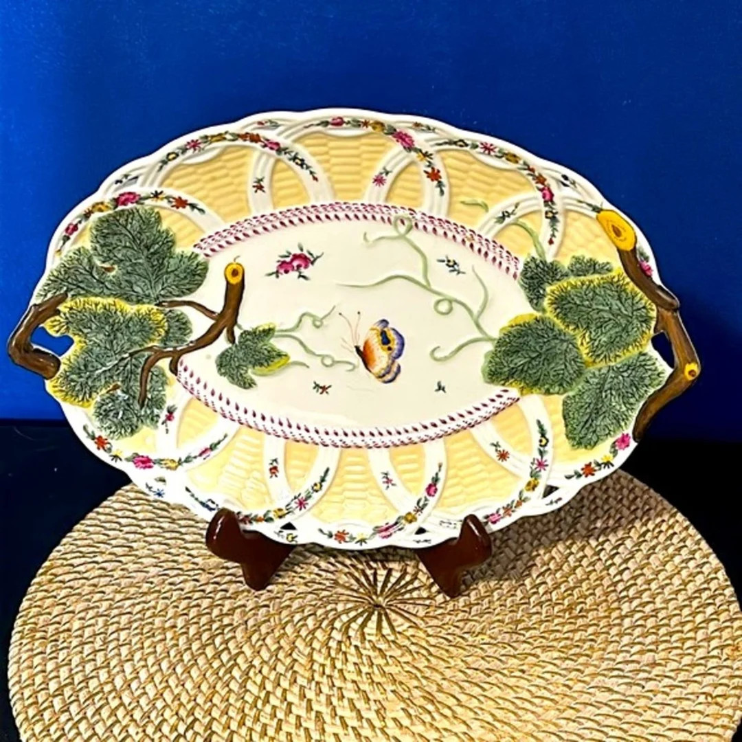 Vintage Chelsea House Decorative Butterfly Reticulated Platter - Etsy | Etsy (US)