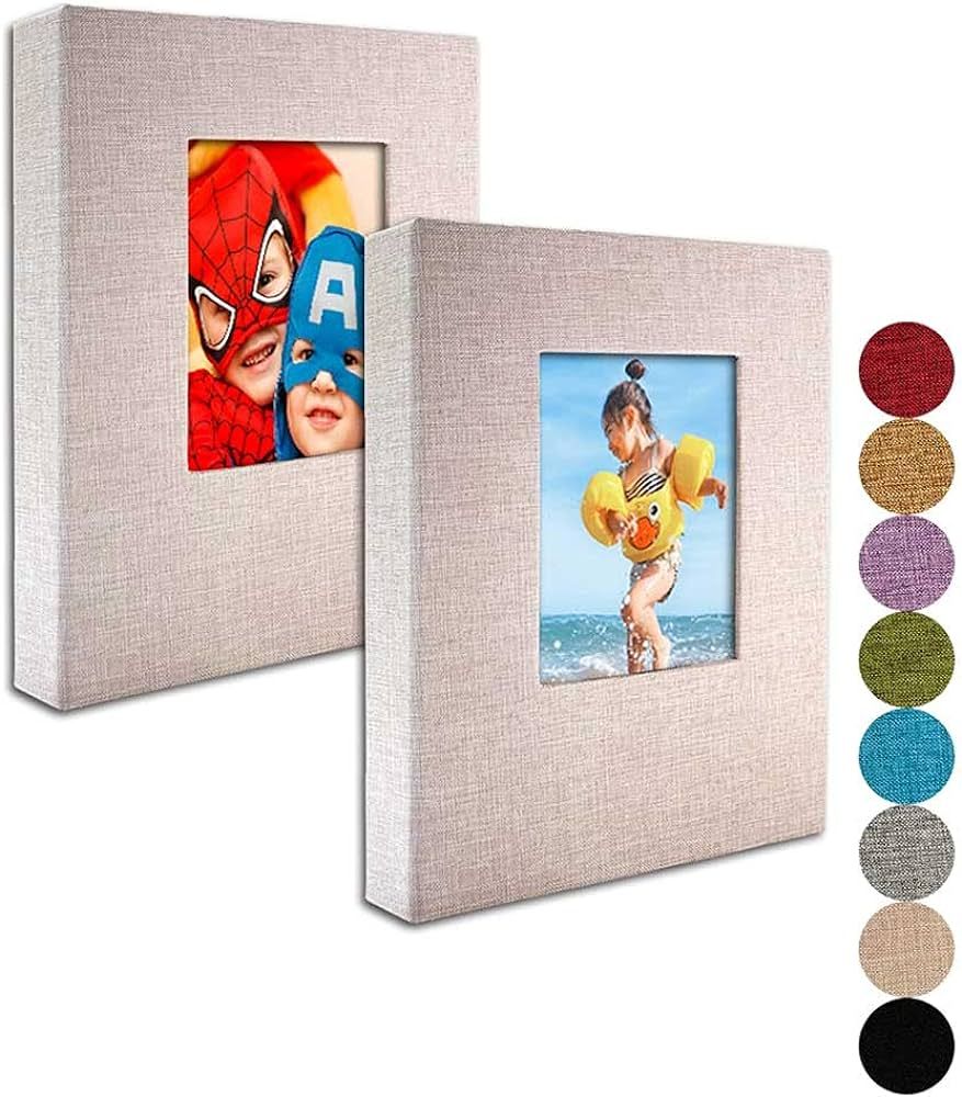 Small Photo Album 5x7 – 2 Pack, Each 26 Clear Pages Hold 52 Pictures. 5x7 Photo Album for 5x7 P... | Amazon (US)