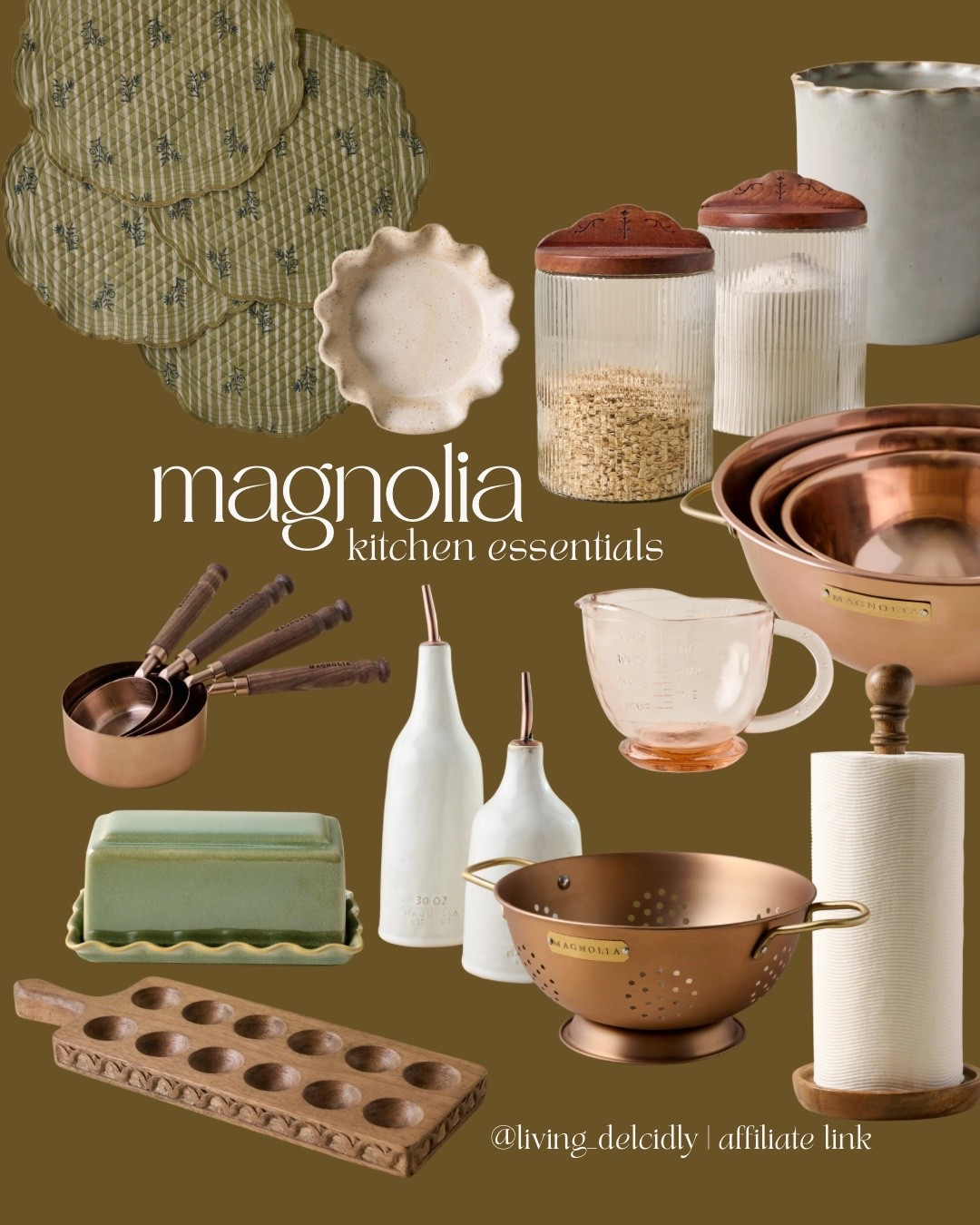Kitchen essentials from Magnolia! These finds make me want to change out everything in my kitchen!

Kitchen Finds | Vintage Inspired | Cooking Essentials

#LTKHome