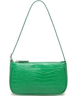 Small Purse for Women, Adjustable Shoulder Bags Crocodile Pattern Clutch Purse with Zipper Closur... | Amazon (US)